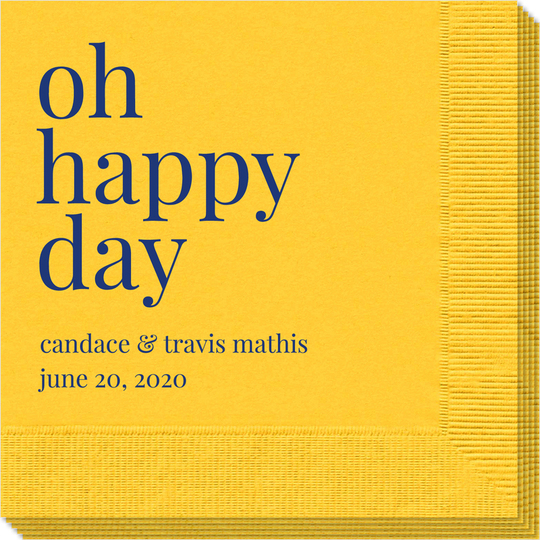 Oh Happy Day Napkins